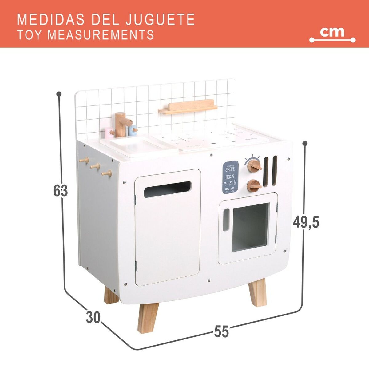 Cozinha de Brincar Teamson 55 x 63 x 30 cm